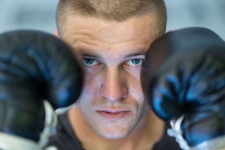 Boxen: Supermittelgewicht, Zachenhuber beim Training