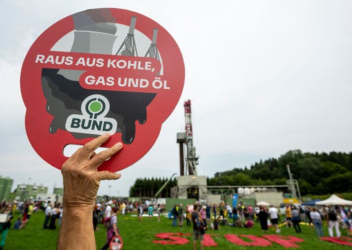 Demonstration gegen Gasbohrung