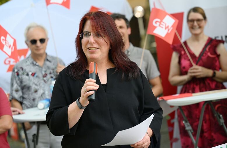 Protestaktion der GEW
