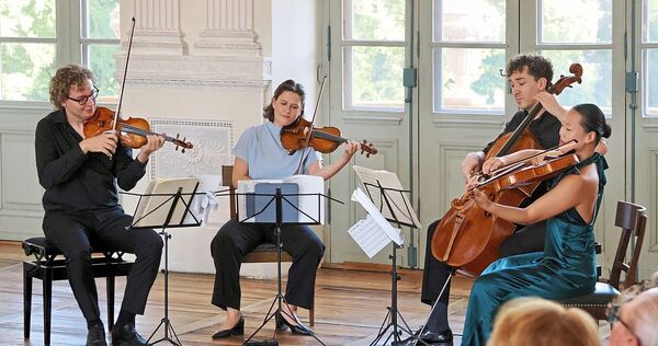 Starkes Debüt bei den Ludwigsburger Schlossfestspielen: das Motus Quartett. Starkes Debüt bei den Ludwigsburger Schlossfestspielen: das Motus Quartett.