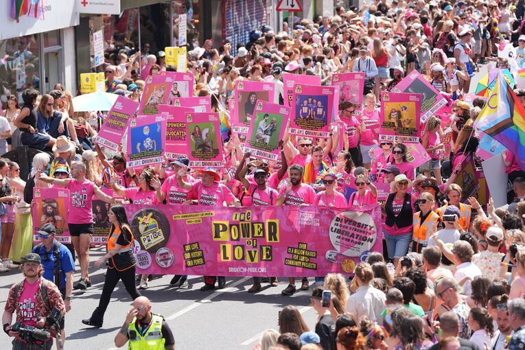 Pride Parade in Brighton Pride Parade in Brighton