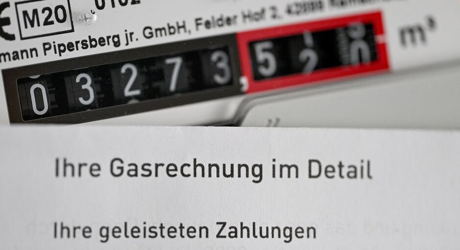 Gasrechnung und Gaszähler