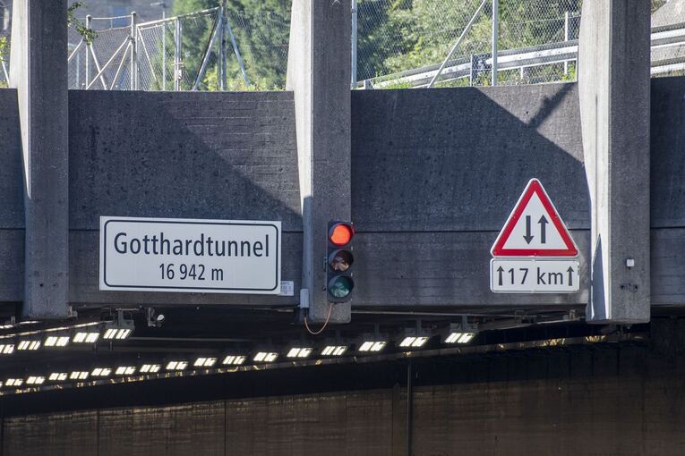 Schweizer Gotthard-Tunnel im August nachts teils gesperrt Schweizer Gotthard-Tunnel im August nachts teils gesperrt