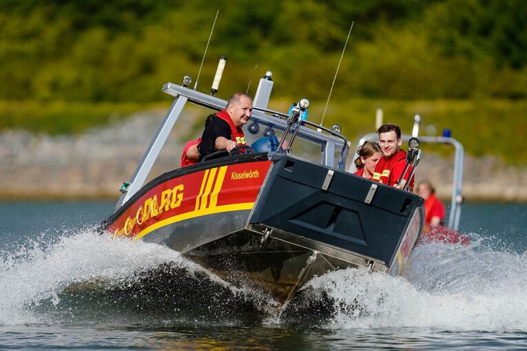 Ein Rettungsboot der DLRG Ein Rettungsboot der DLRG