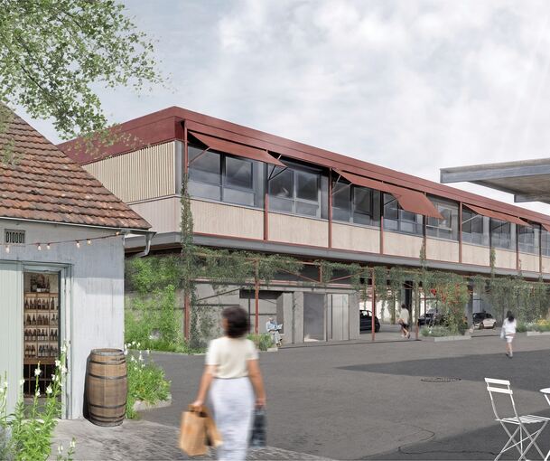 Der Mobility-Hub gegenüber der Markthalle soll einen Aufbau mit einem Ärztehaus erhalten.