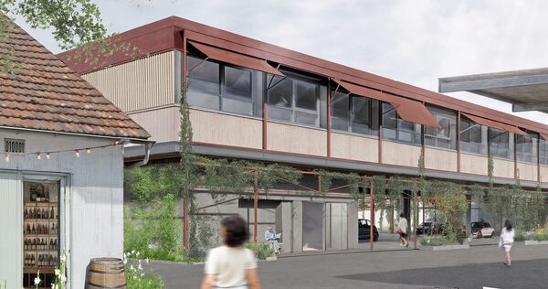 Der Mobility-Hub gegenüber der Markthalle soll einen Aufbau mit einem Ärztehaus erhalten.