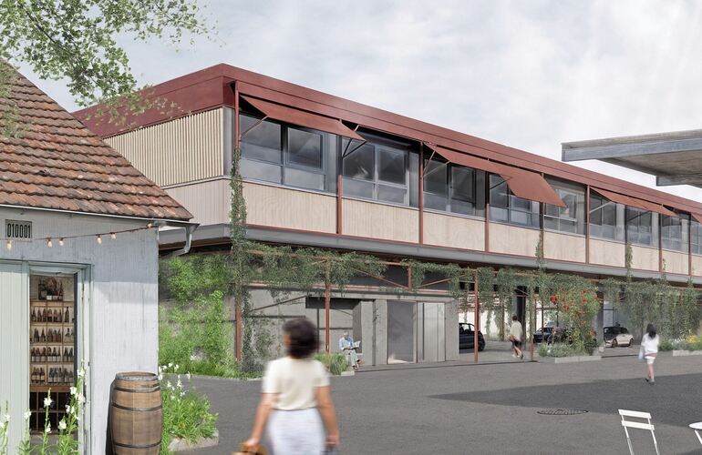 Der Mobility-Hub gegenüber der Markthalle soll einen Aufbau mit einem Ärztehaus erhalten.