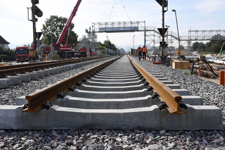 Baustelle Rheintalbahn bei Rastatt Baustelle Rheintalbahn bei Rastatt