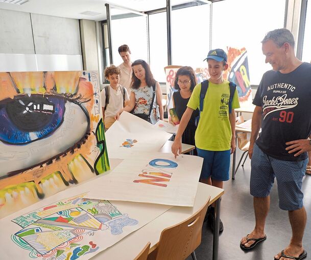 Fünf Tage lang haben Jugendliche im Kunstcamp kreativ gearbeitet.
