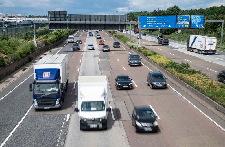 Verkehr auf der A5 Verkehr auf der A5