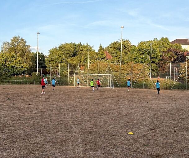 Einen grünen Grashalm sucht man auf dem Sportplatz des FV Oberstenfeld vergeblich.