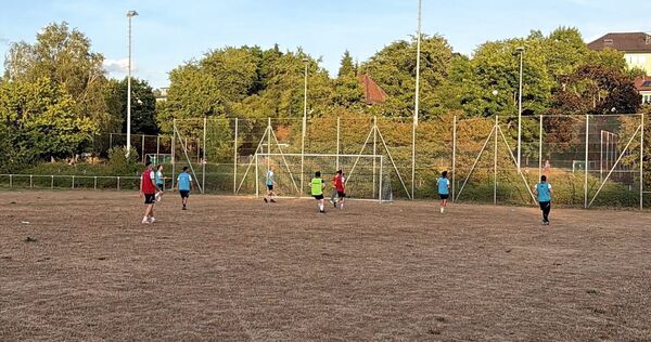 Einen grünen Grashalm sucht man auf dem Sportplatz des FV Oberstenfeld vergeblich.