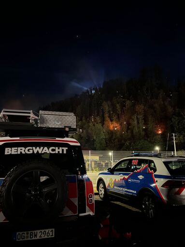 Bergwacht Schwarzwald bei Waldbränden im Einsatz