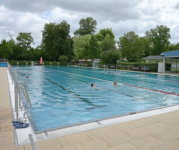Das Herzstück des Schwimmbads ist das 50-Meter-Hauptbecken.