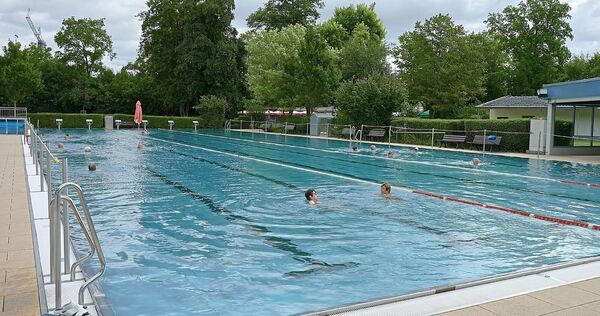 Das Herzstück des Schwimmbads ist das 50-Meter-Hauptbecken.