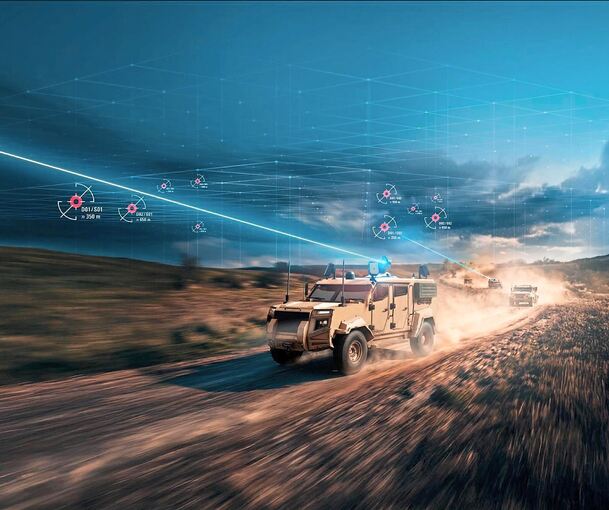Das System soll Bedrohungen durch feindliche besatzungslose Flugsysteme erkennen, verfolgen und neutralisieren: Thoris kann, integriert auf einem Einsatzfahrzeug, militärische Konvois und Truppen schützen. Entwickelt hat Trumpf das für die Drohnenabw