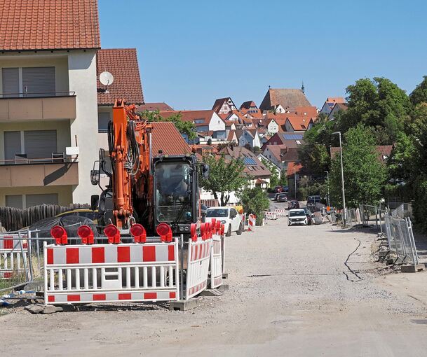 Der Schäferweg in Markgröningen ist seit Monaten eine Baustelle.