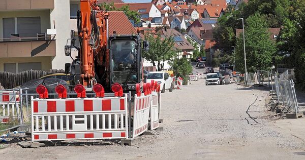Der Schäferweg in Markgröningen ist seit Monaten eine Baustelle. Der Schäferweg in Markgröningen ist seit Monaten eine Baustelle.
