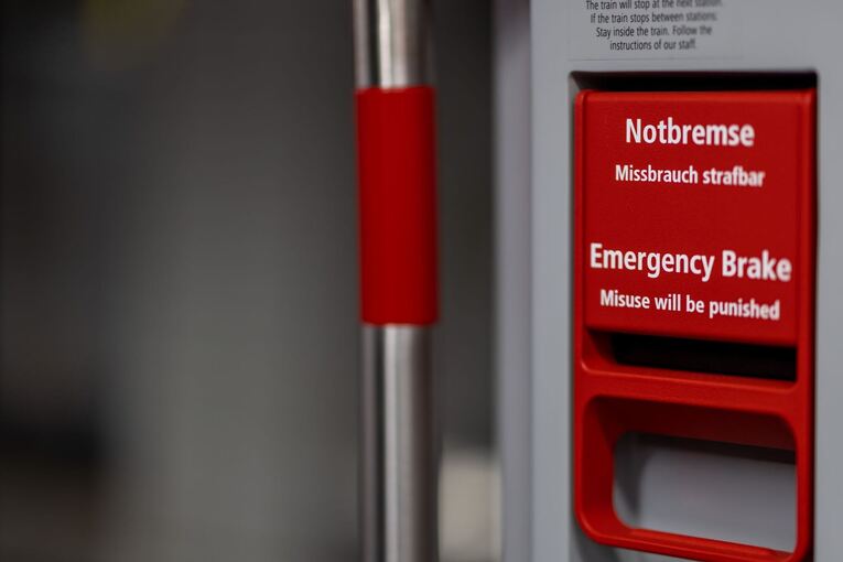 Notbremse im Zug Notbremse im Zug