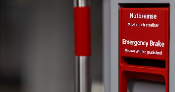 Notbremse im Zug Notbremse im Zug