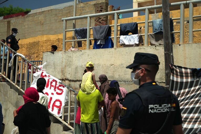 Migranten in Ceuta