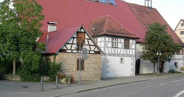 Das Bürgerhaus Alte Kelter ist bei Starkregen besonders gefährdet. Das Bürgerhaus Alte Kelter ist bei Starkregen besonders gefährdet.