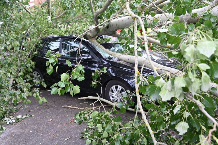 Unwetter in Fürstenwalde Unwetter in Fürstenwalde