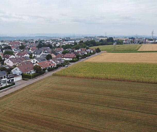 Hier soll das Neubaugebiet Heutingsheim Süd entstehen. Anwohner wehren sich dagegen.