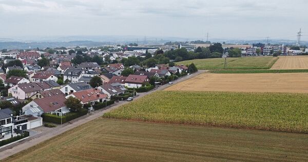 Hier soll das Neubaugebiet Heutingsheim Süd entstehen. Anwohner wehren sich dagegen.