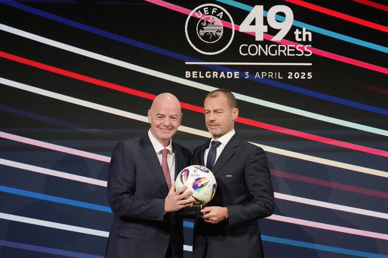 Aleksander Ceferin und Gianni Infantino