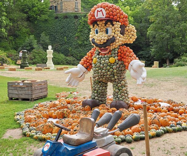 Super Mario ist nun auch als Kürbisvariation erlebbar. Super Mario ist nun auch als Kürbisvariation erlebbar.