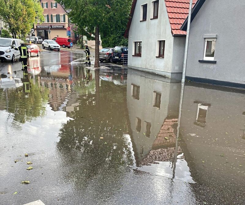 Land unter in Ingersheim.