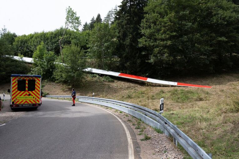 Unfall bei Rotorblatt-Transport Unfall bei Rotorblatt-Transport