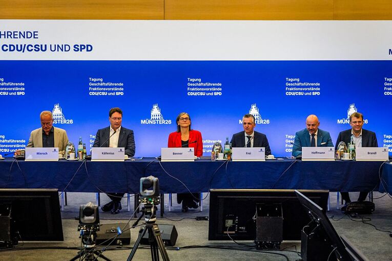 Abschluss der Klausurtagung von Union und SPD