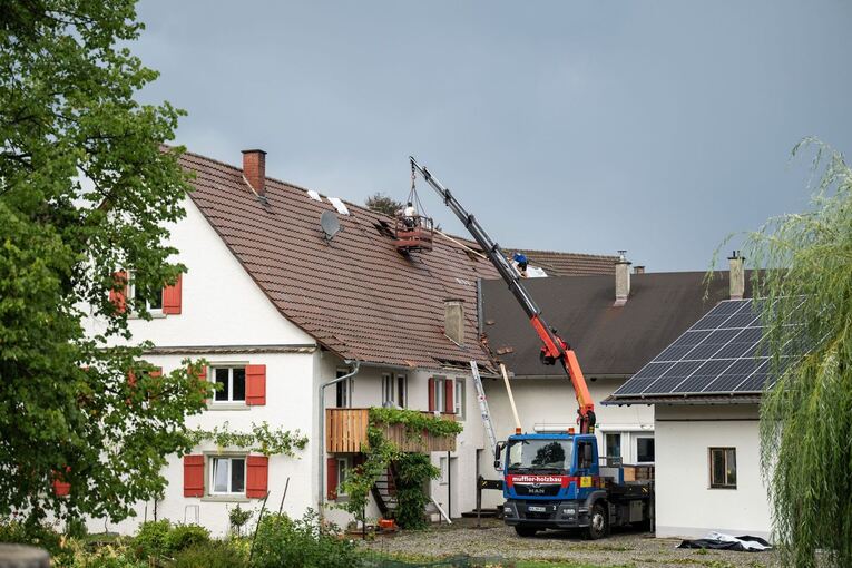 Schwere Unwetter in Baden-Württemberg
