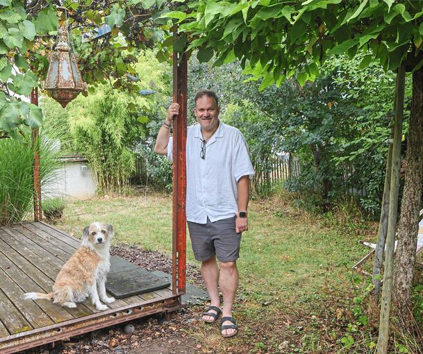 Die Gäste können ihr Zelt entweder im Garten von Thorsten Volz oder unter der Pergola aufstellen.