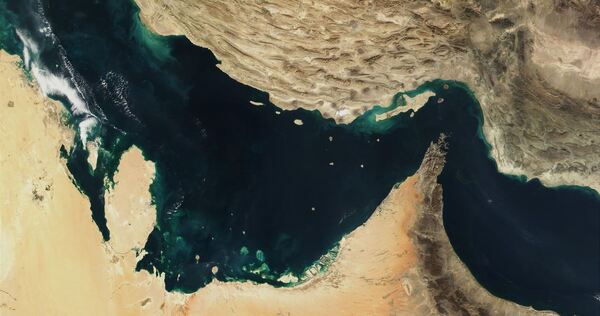 Satellitenaufnahme des Persischen Golfs