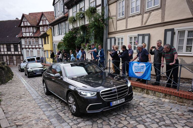 Wahlkampf der CDU Sachsen-Anhalt mit Bundeskanzler Merz