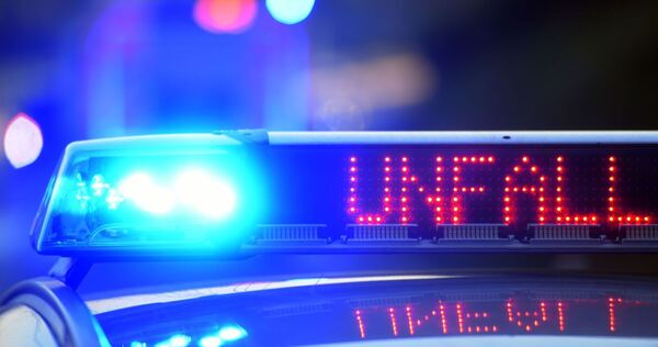 Polizei sichert Unfallstelle