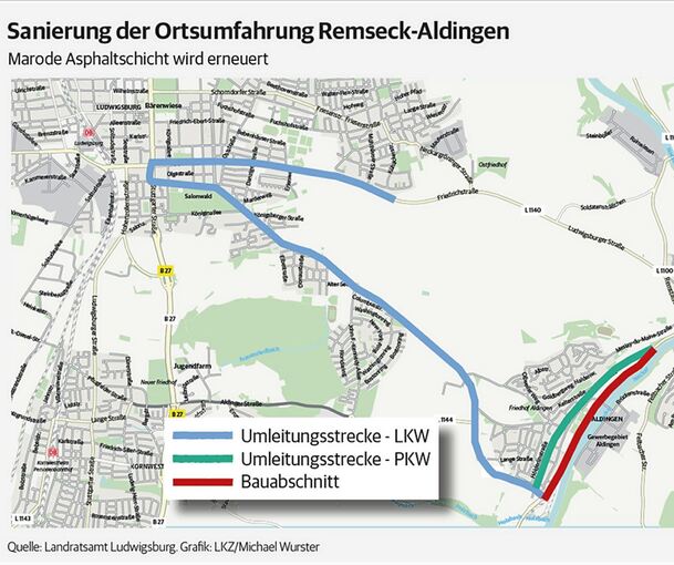 So verläuft die Umleitung. So verläuft die Umleitung.