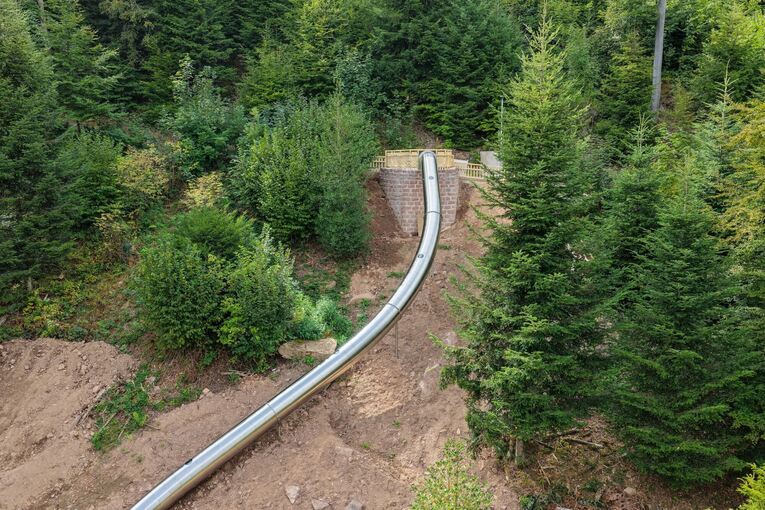 XXL-Rutschen im Stadtgarten Calw