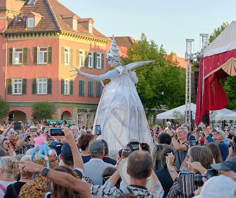 Das Publikum auf dem Ludwigsburger Marktplatz war beeindruckt. Das Publikum auf dem Ludwigsburger Marktplatz war beeindruckt.