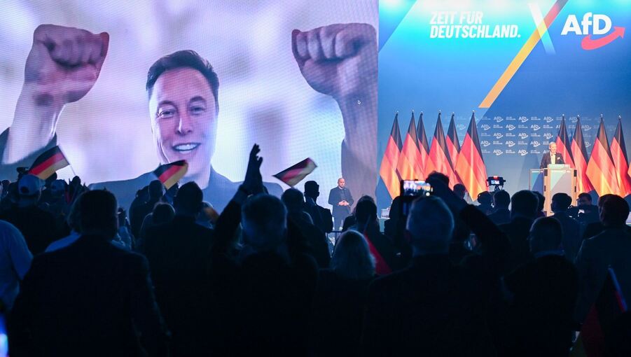Elon Musk im Wahlkampf der AfD Elon Musk im Wahlkampf der AfD