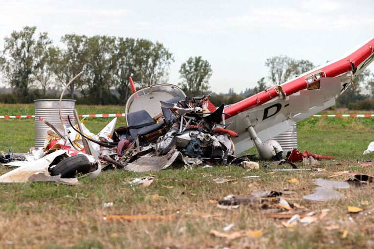 Nach dem Flugzeugabsturz mit zwei Toten in Südhessen