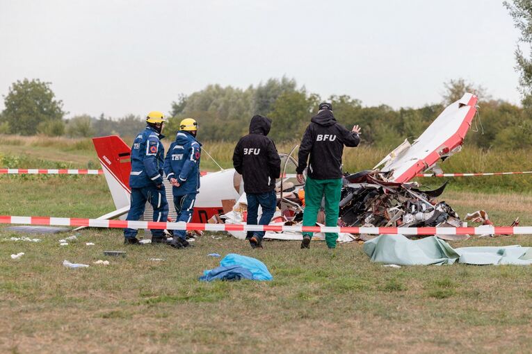 Nach dem Flugzeugabsturz mit zwei Toten in Südhessen