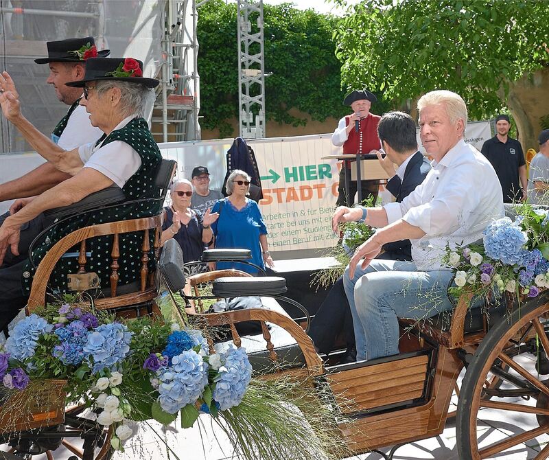 Ganz leger ohne Jackett: Jürgen Kessing, Oberbürgermeister von Bietigheim-Bissingen.