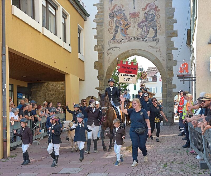 Aus Bönnigheim angereist: der Reit- und Fahrverein.