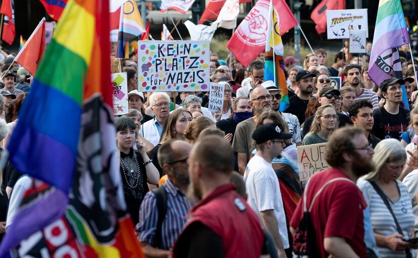 Nach der Wahl in Sachsen-Anhalt - Proteste in Essen
