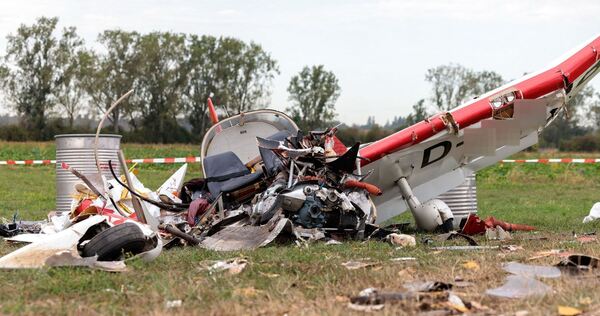 Nach dem Flugzeugabsturz mit zwei Toten in Südhessen