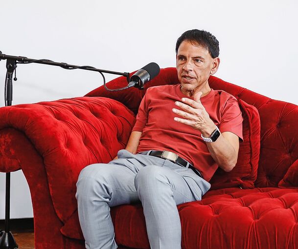Alexander Reil auf der LKZ-Newscouch. Alexander Reil auf der LKZ-Newscouch.